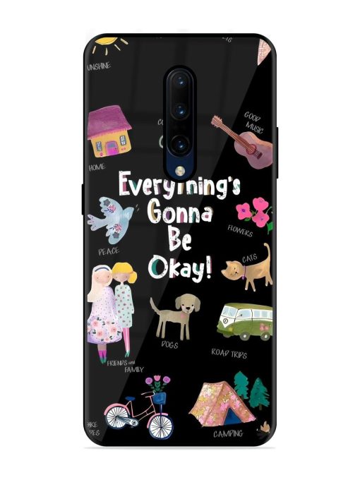 Everything'S Gonna Be Okay Glossy Soft Edge Case for Oneplus 7 Pro Chachhi