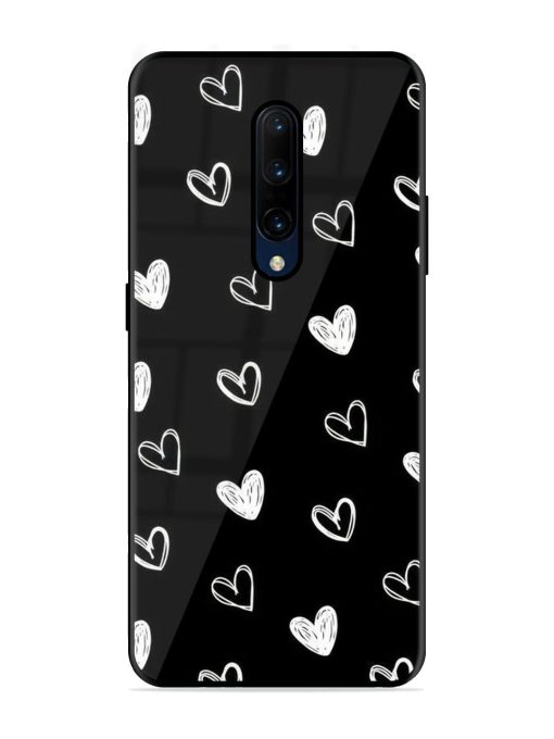 Scattered Hearts Glossy Soft Edge Case for Oneplus 7 Pro Chachhi