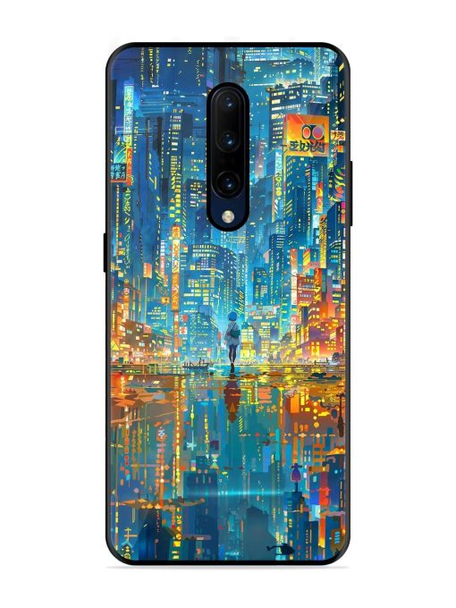 Neon Metropolis Glossy Soft Edge Case for Oneplus 7 Pro Chachhi