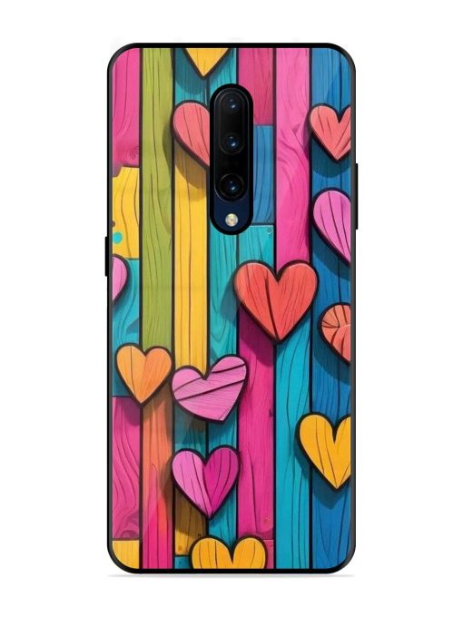 Rainbow Of Hearts Glossy Soft Edge Case for Oneplus 7 Pro Chachhi