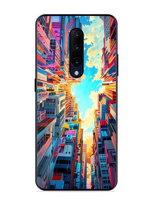 Skyward City Glossy Soft Edge Case for Oneplus 7 Pro Chachhi