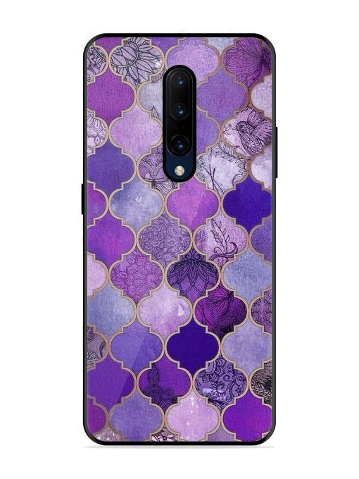 Purple Mosaic Magic Glossy Soft Edge Case for Oneplus 7 Pro Chachhi