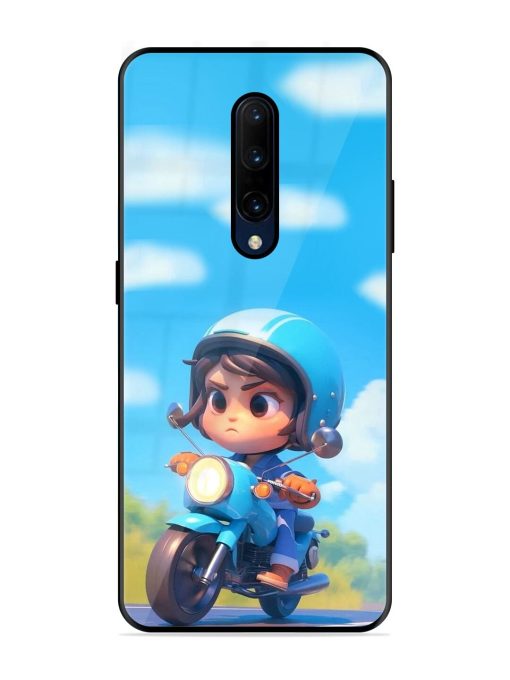 Little Rider Glossy Soft Edge Case for Oneplus 7 Pro Chachhi