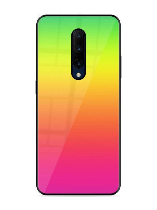 Rainbow Gradient Glossy Soft Edge Case for Oneplus 7 Pro Chachhi