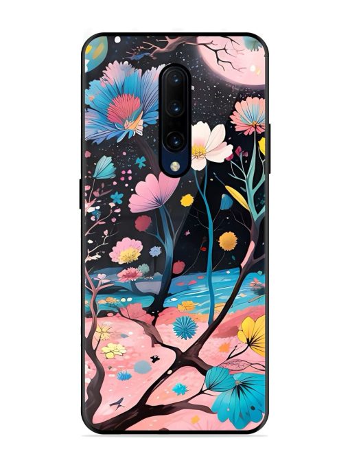 Cosmic Bloom Glossy Soft Edge Case for Oneplus 7 Pro Chachhi