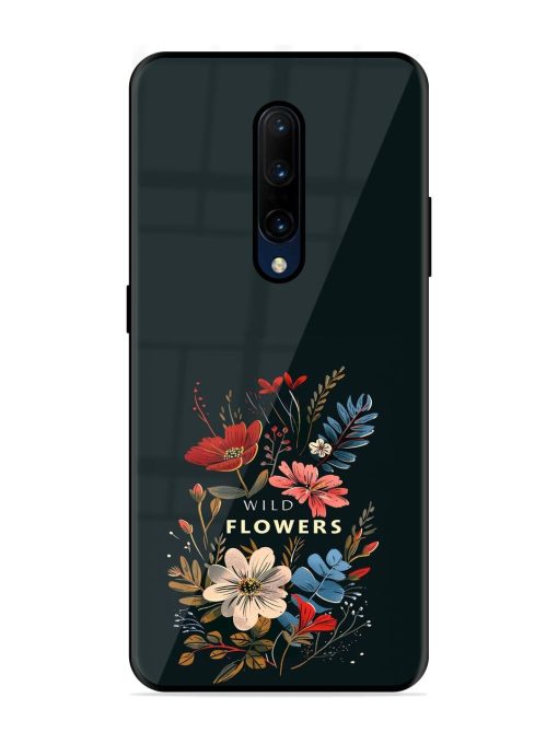 Dark Floral Glossy Soft Edge Case for Oneplus 7 Pro Chachhi