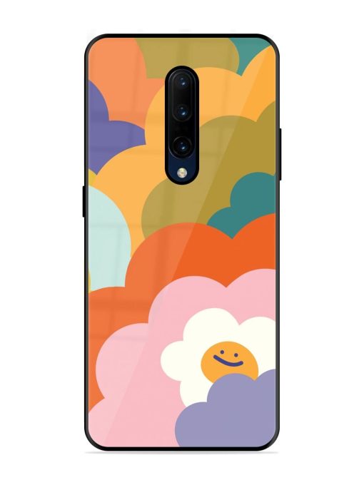 Happy Flower Power Glossy Soft Edge Case for Oneplus 7 Pro Chachhi