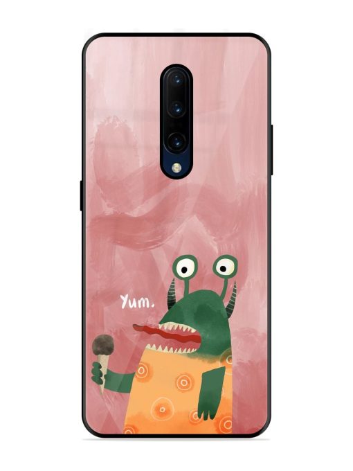 Hungry Monster Glossy Soft Edge Case for Oneplus 7 Pro Chachhi