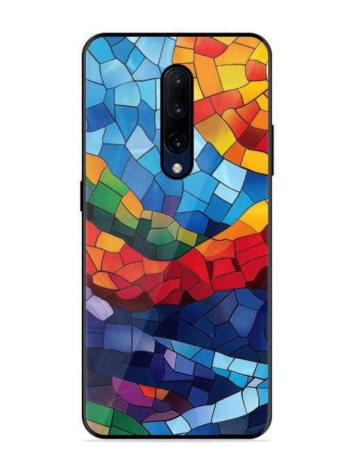 Mosaic Sunset Glossy Soft Edge Case for Oneplus 7 Pro Chachhi