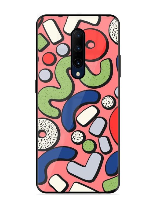 Groovy Geometric Shapes Glossy Soft Edge Case for Oneplus 7 Pro