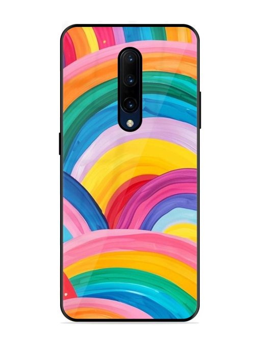 Rainbow Cascade Glossy Soft Edge Case for Oneplus 7 Pro Chachhi