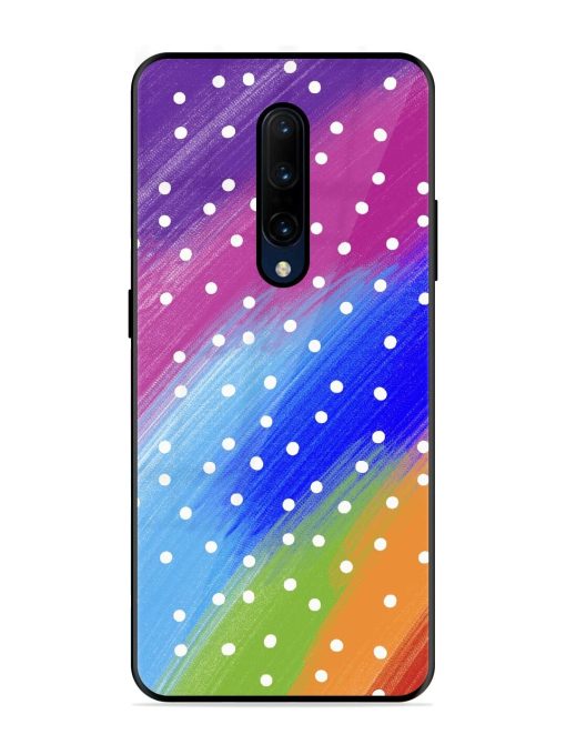 Rainbow Polka Dot Dream Glossy Soft Edge Case for Oneplus 7 Pro Chachhi