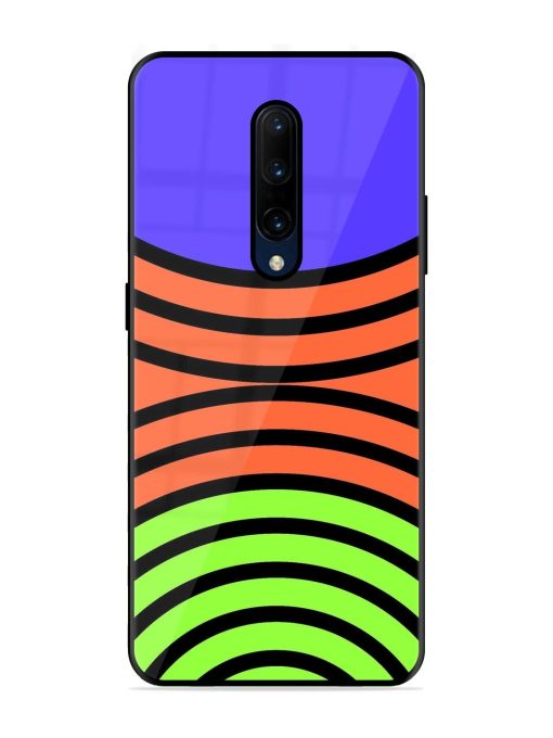 Psychedelic Stripe Symphony Glossy Soft Edge Case for Oneplus 7 Pro Chachhi