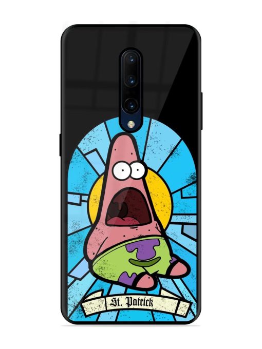 St. Patrick'S Day Stained Glass Patrick Star Glossy Soft Edge Case for Oneplus 7 Pro Chachhi