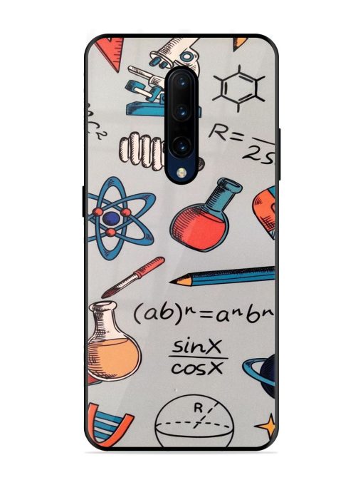 Science Doodle Delight Glossy Soft Edge Case for Oneplus 7 Pro Chachhi