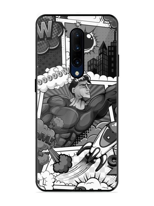 Comic Book Chaos Glossy Soft Edge Case for Oneplus 7 Pro Chachhi