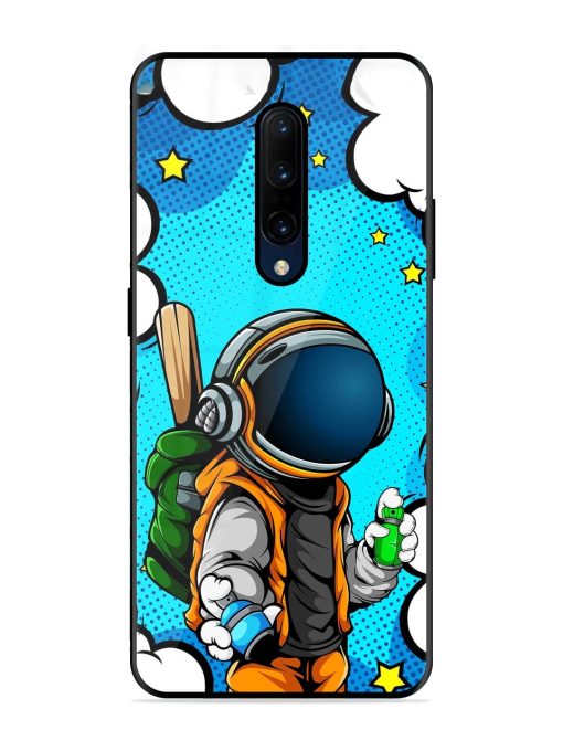 Space Graffiti Artist Glossy Soft Edge Case for Oneplus 7 Pro Chachhi