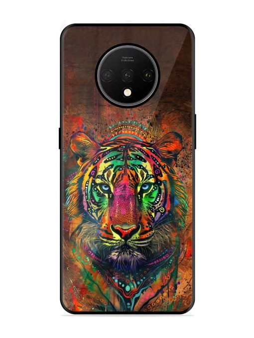 Cosmic Tiger Glossy Soft Edge Case for Oneplus 7T