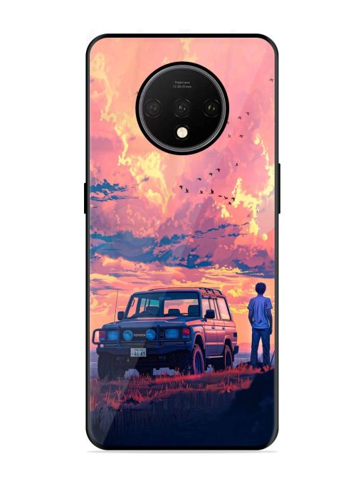 Solitude'S Horizon Glossy Soft Edge Case for Oneplus 7T Chachhi