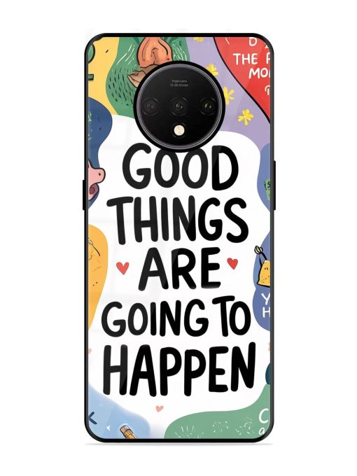 Uplifting Scribbles Glossy Soft Edge Case for Oneplus 7T Chachhi