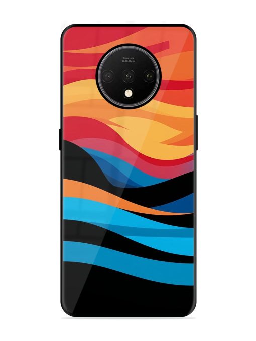 Blazing Currents Glossy Soft Edge Case for Oneplus 7T Chachhi