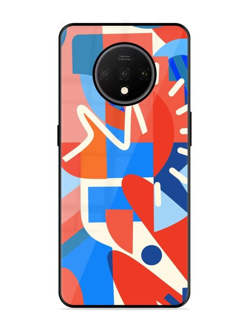 Abstract Harmony Glossy Soft Edge Case for Oneplus 7T Chachhi