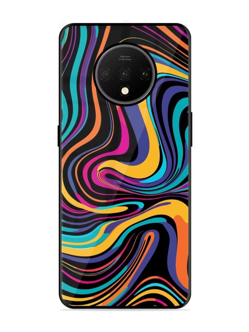 Psychedelic Swirl Glossy Soft Edge Case for Oneplus 7T Chachhi