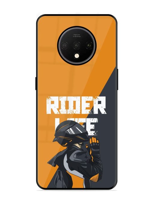 Ride Never Ends Glossy Soft Edge Case for Oneplus 7T Chachhi