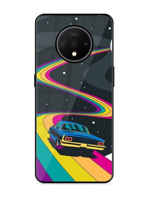 Rainbow Road Glossy Soft Edge Case for Oneplus 7T Chachhi