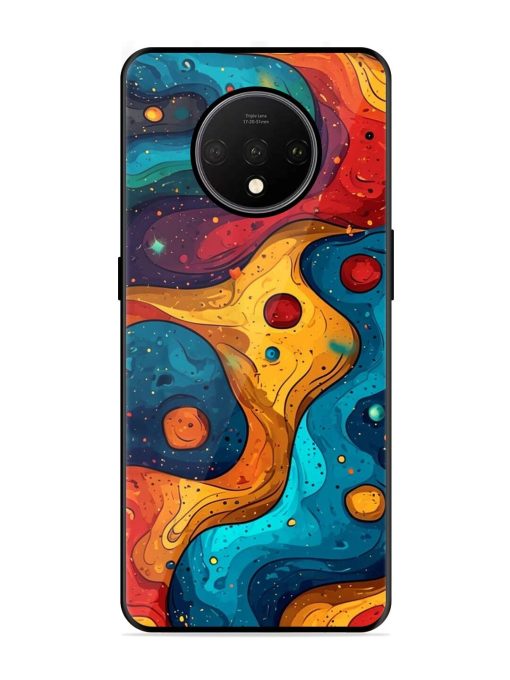 Cosmic Swirl Glossy Soft Edge Case for Oneplus 7T Chachhi