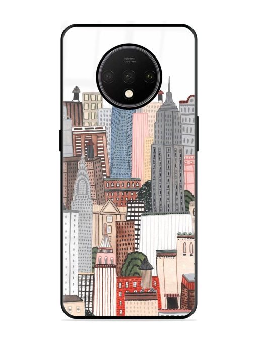 Cityscape Dreams Glossy Soft Edge Case for Oneplus 7T Chachhi