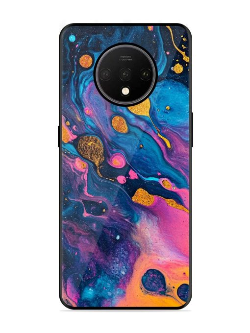 Cosmic Swirl Glossy Soft Edge Case for Oneplus 7T Chachhi