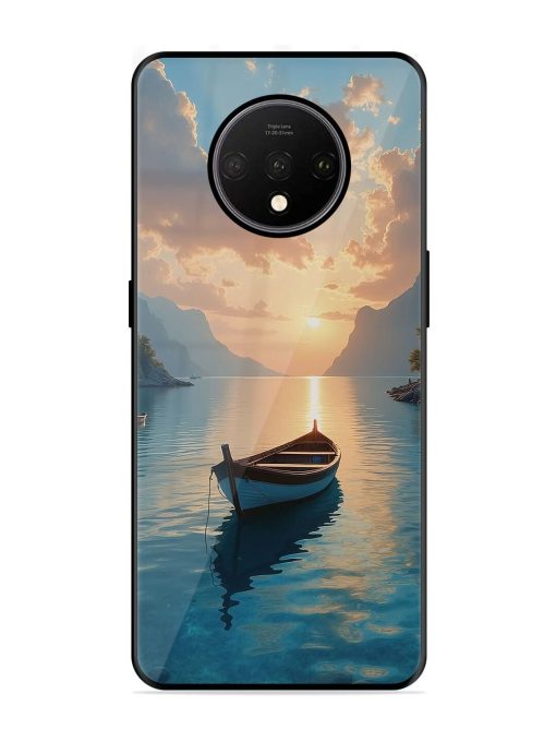 Serene Sunset Glossy Soft Edge Case for Oneplus 7T Chachhi