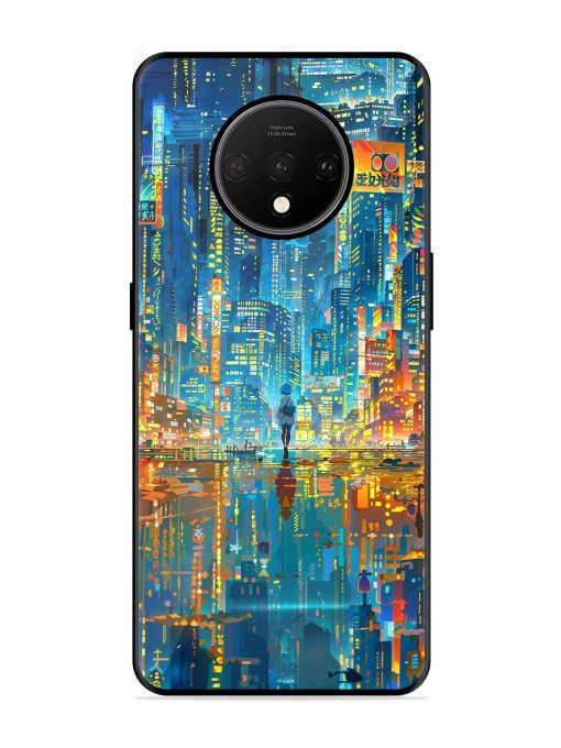 Neon Metropolis Glossy Soft Edge Case for Oneplus 7T Chachhi