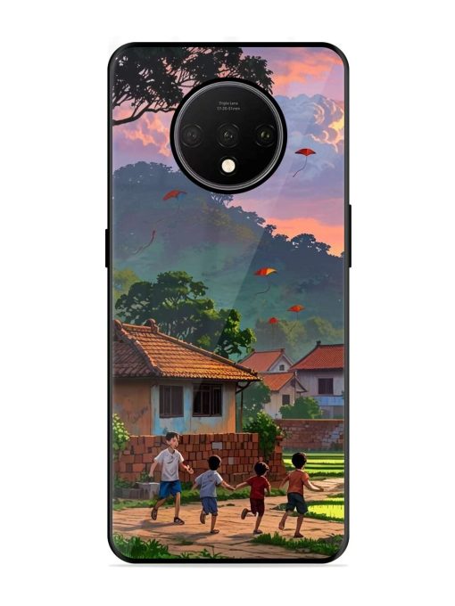 Sunset Play Glossy Soft Edge Case for Oneplus 7T Chachhi