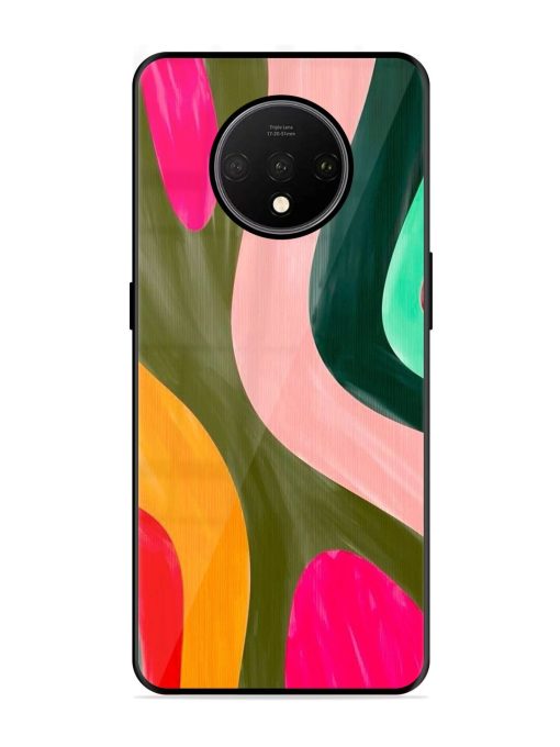 Wavy Wonder Glossy Soft Edge Case for Oneplus 7T Chachhi