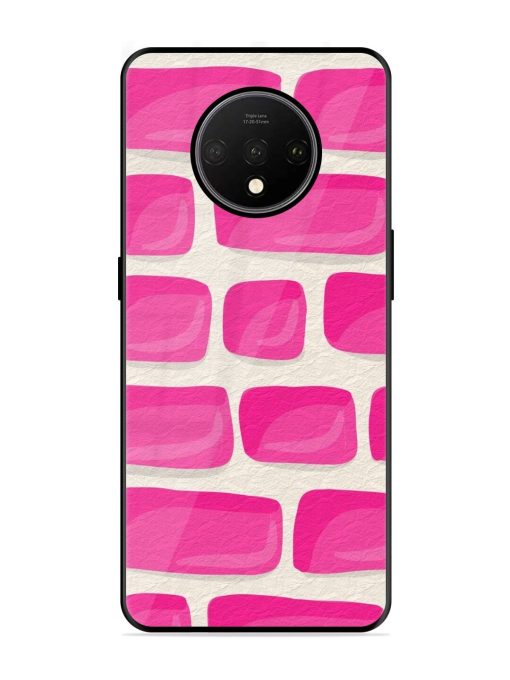 Pink Brick Wall Glossy Soft Edge Case for Oneplus 7T Chachhi