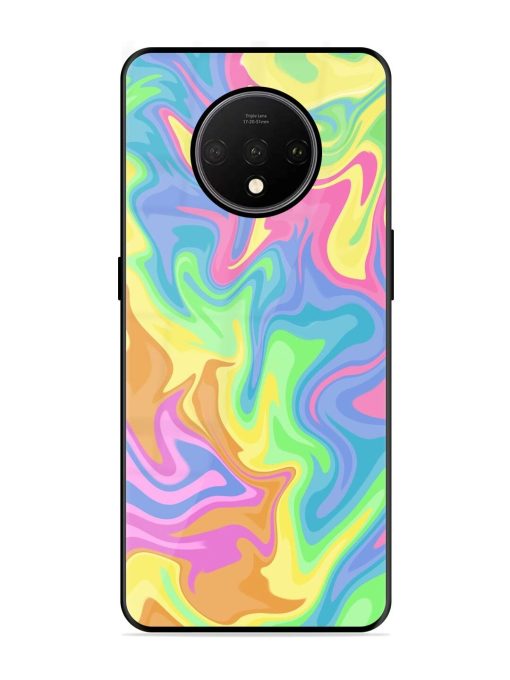 Whimsical Swirl Glossy Soft Edge Case for Oneplus 7T Chachhi