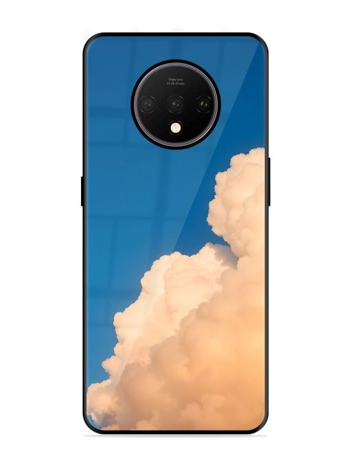 Golden Cloudscape Glossy Soft Edge Case for Oneplus 7T