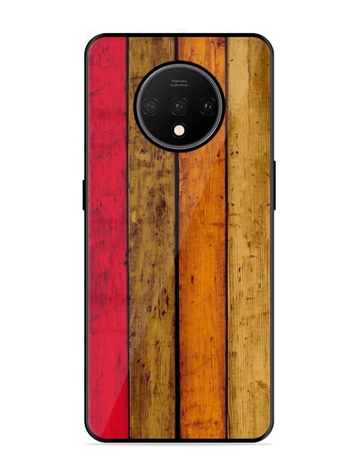 Colorful Woodgrain Glossy Soft Edge Case for Oneplus 7T Chachhi