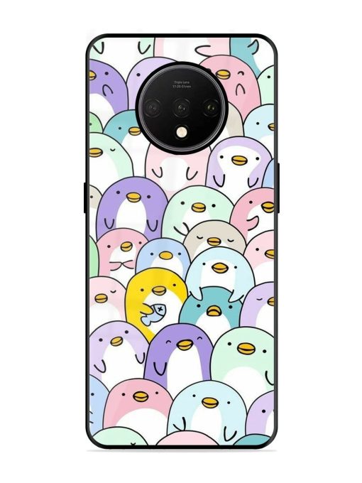 Penguin Party Glossy Soft Edge Case for Oneplus 7T Chachhi