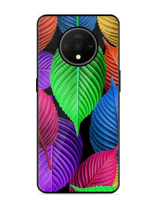 Rainbow Leaf Symphony Glossy Soft Edge Case for Oneplus 7T Chachhi