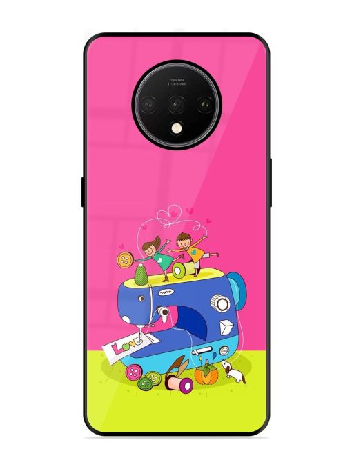 Sew Cute Glossy Soft Edge Case for Oneplus 7T Chachhi