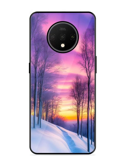 Winter'S Purple Haze Glossy Soft Edge Case for Oneplus 7T Chachhi