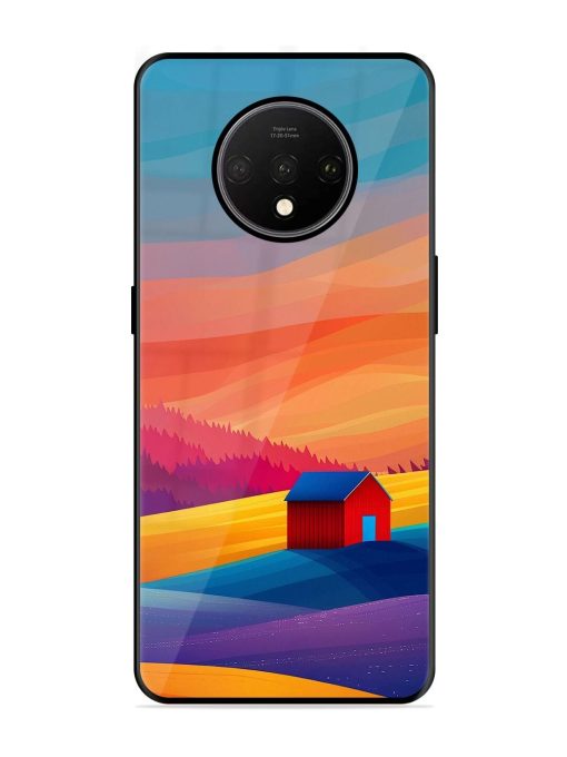 Sunset Solitude Glossy Soft Edge Case for Oneplus 7T Chachhi