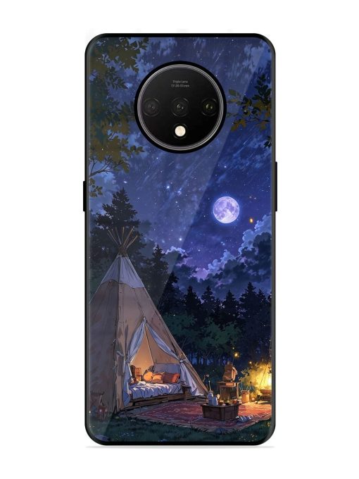 Moonlight Camping Glossy Soft Edge Case for Oneplus 7T Chachhi