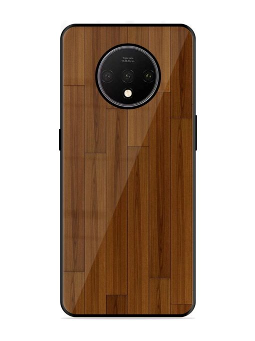 Warm Woodgrain Glossy Soft Edge Case for Oneplus 7T Chachhi