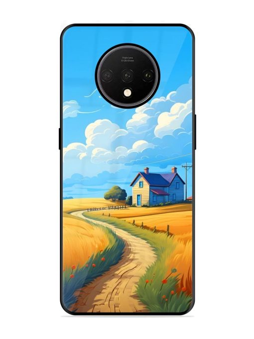 Countryside Cottage Glossy Soft Edge Case for Oneplus 7T Chachhi