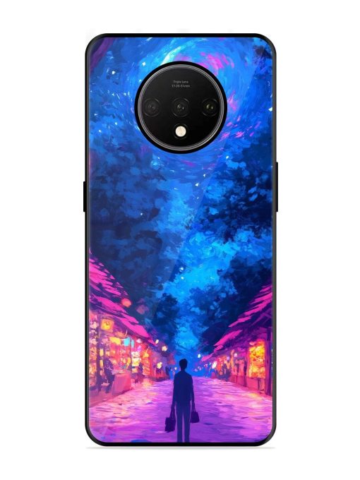 Neon Nightscape Glossy Soft Edge Case for Oneplus 7T Chachhi