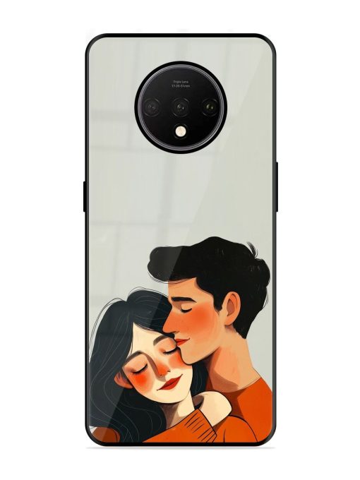 Craft Couples Glossy Soft Edge Case for Oneplus 7T Chachhi